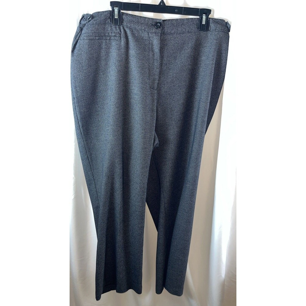 Catherine’s Jayne Women’s Plus Black Dress Pants Suze 22W Straight Leg Office